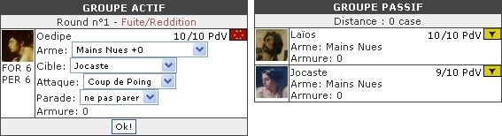 G&eacute;rer un combat