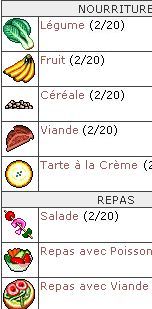 Nourriture &agrave; l'Auberge