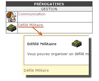 D&eacute;fil&eacute; Militaire